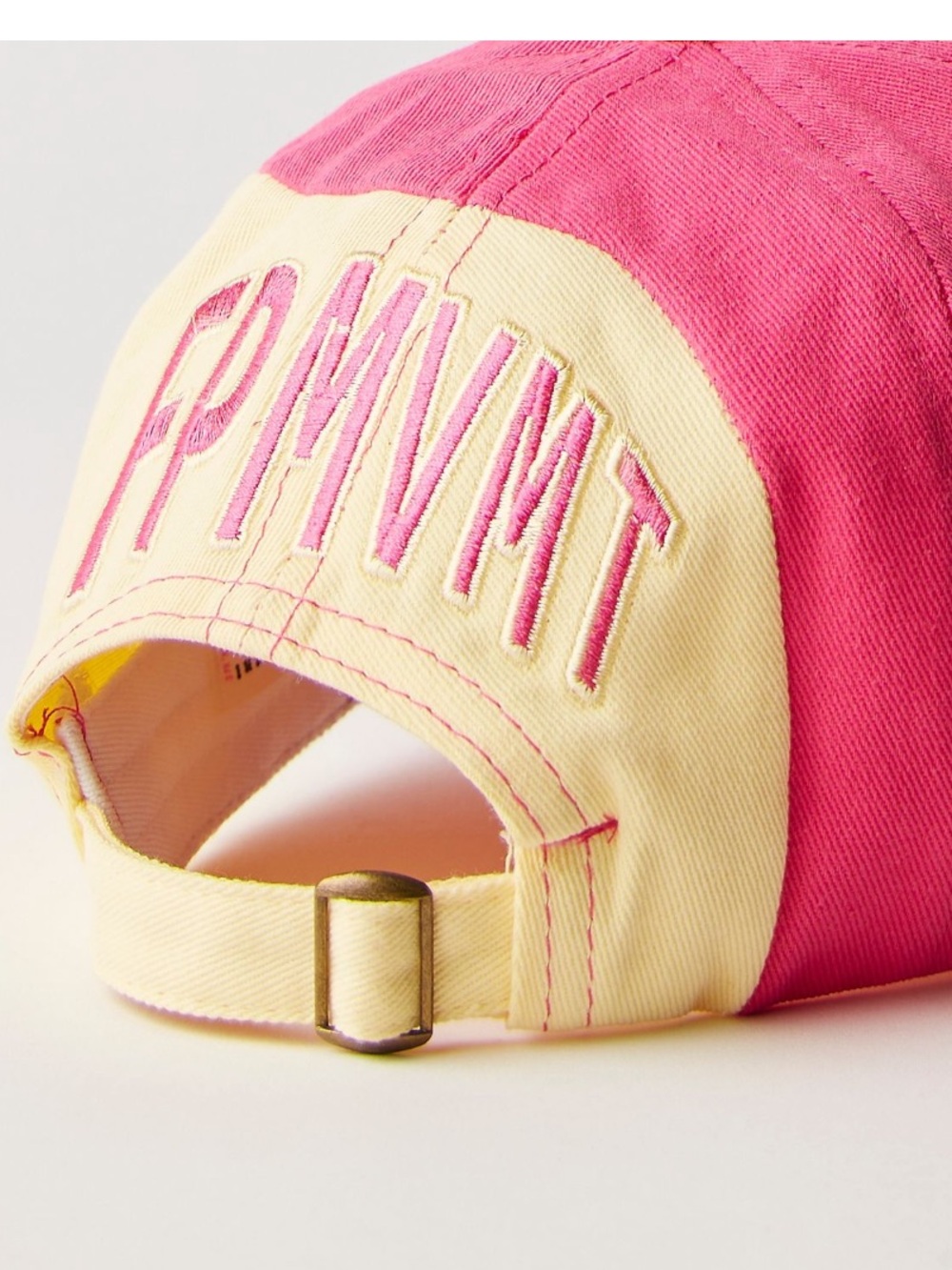 FP Movement Pink & Cream Rule The Court Baseball Cap with FP logo NWT - Picture 3 of 11